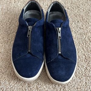 Johnston and Murphy Navy Suede shoes size 8